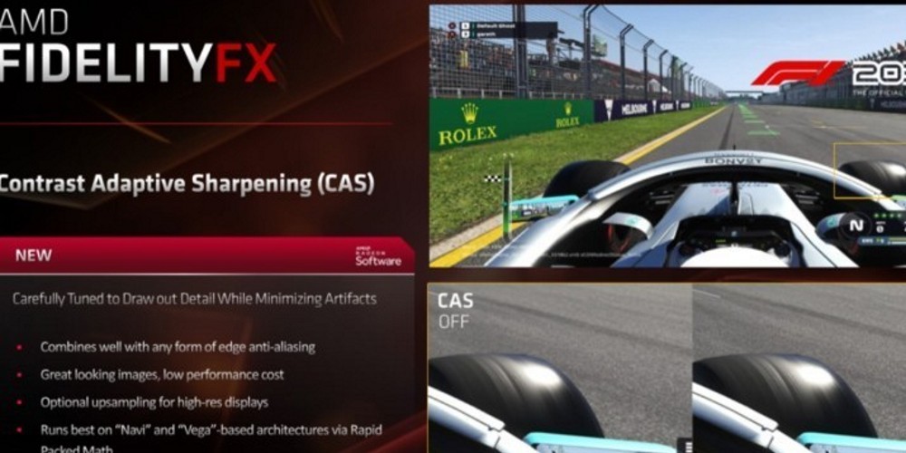 Codemasters integra la nueva tecnolog&iacute;a de nitidez de imagen de AMD en F1 2019
