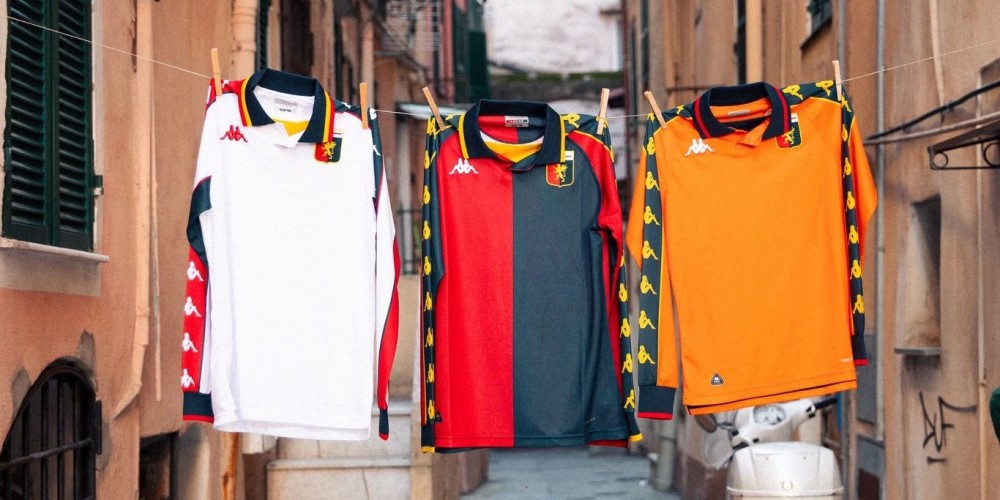 Genoa y Kappa lanzaron una colección de camisetas al estilo retro