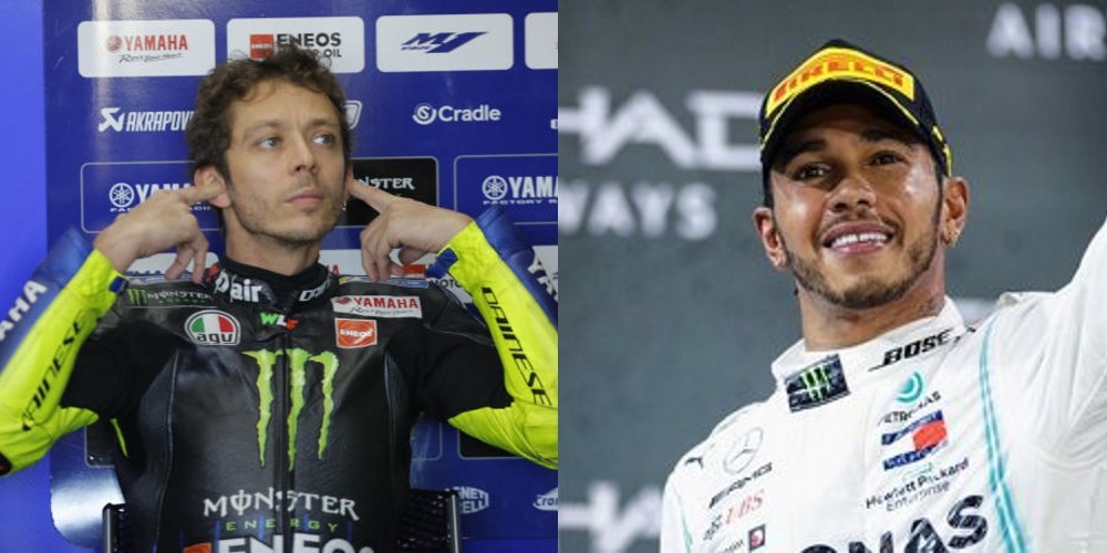 &iquest;Valentino Rossi a la F&oacute;rmula 1 y Hamilton al Moto GP?