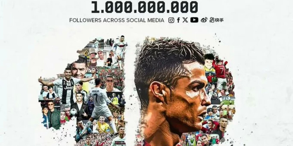 Impresionante: Cristiano Ronaldo lleg&oacute; al bill&oacute;n de seguidores en sus redes sociales