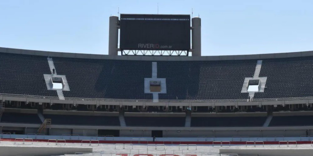 Una in&eacute;dita pantalla LED: la novedad que tendr&aacute; el Monumental para la final de la Libertadores