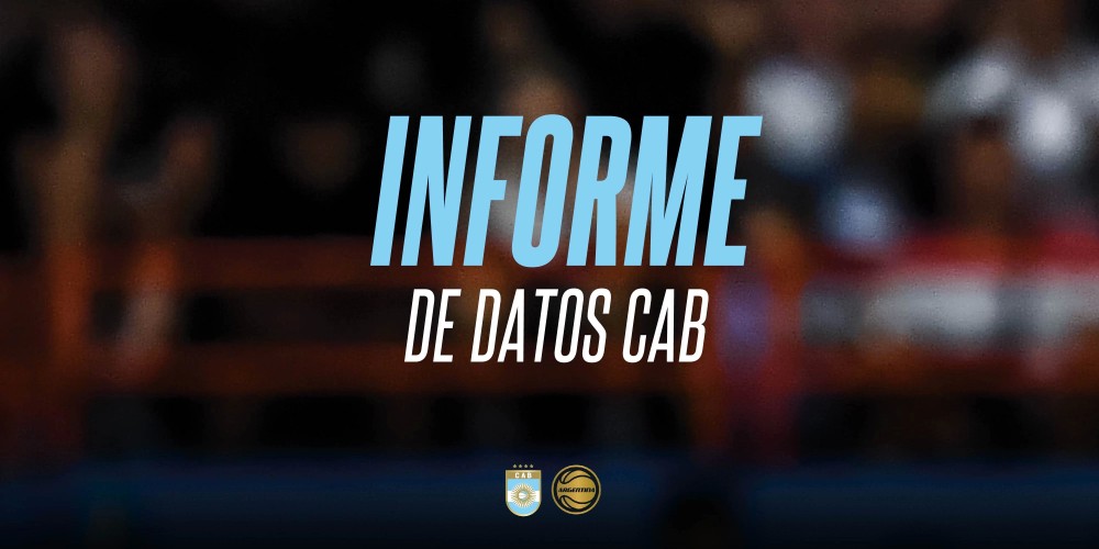 Se realiz&oacute; el Primer Informe de datos CAB: ranking de federaciones, clubes y jugadores