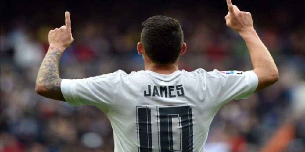 La camiseta de James Rodr&iacute;guez es la segunda m&aacute;s vendida del Real Madrid