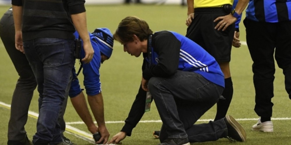 Un partido de la MLS demor&oacute; su inicio porque las l&iacute;neas estaban mal pintadas