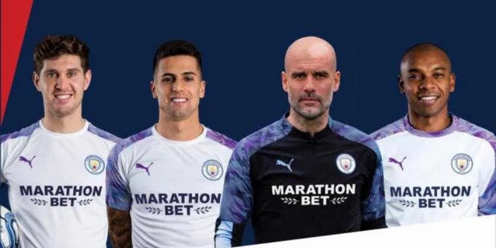 Manchester City cerr&oacute; con Marathonbet como primer sponsor de su camiseta de entrenamiento