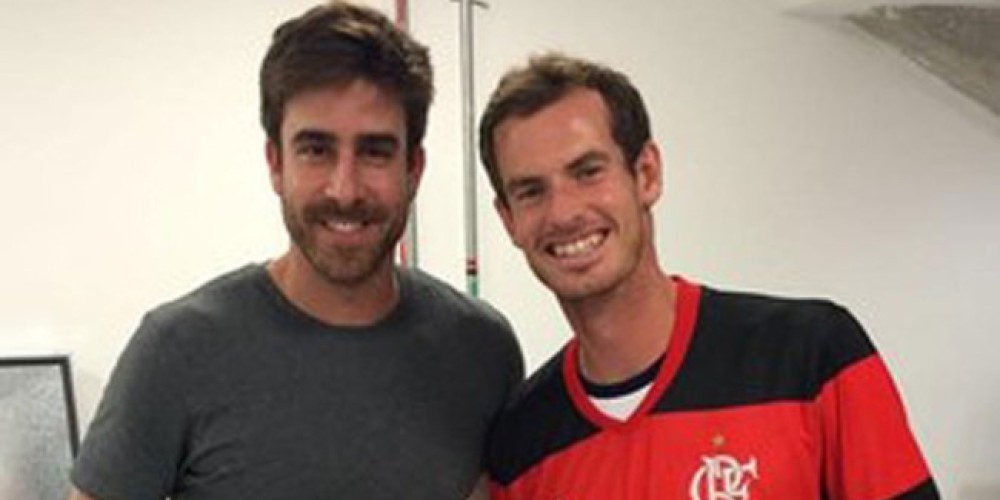 Andy Murray festej&oacute; su medalla de oro con la camiseta del Flamengo