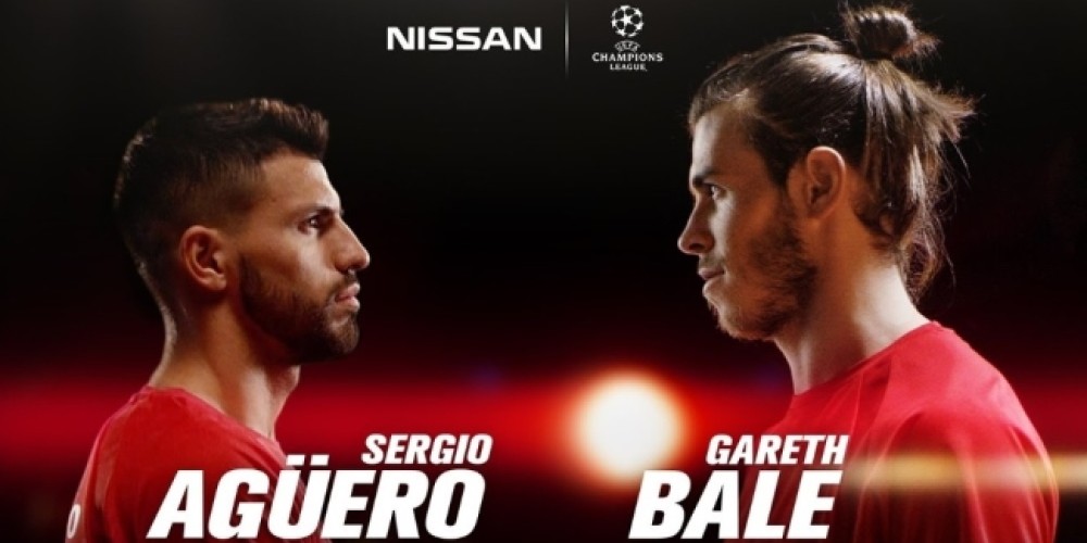 Gareth Bale y Sergio Ag&uuml;ero: nuevos embajadores Nissan en la Champions