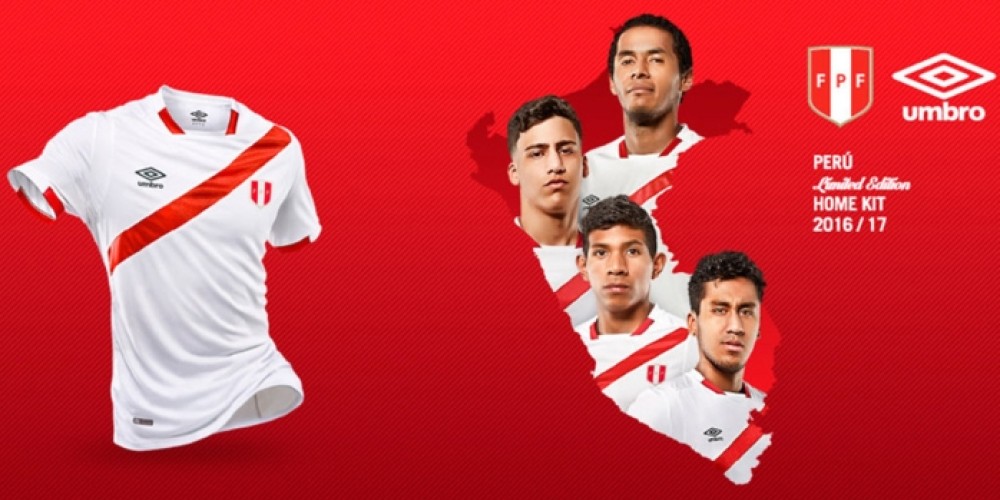 Per&uacute; present&oacute; su camiseta Umbro para la Copa Am&eacute;rica Centenario