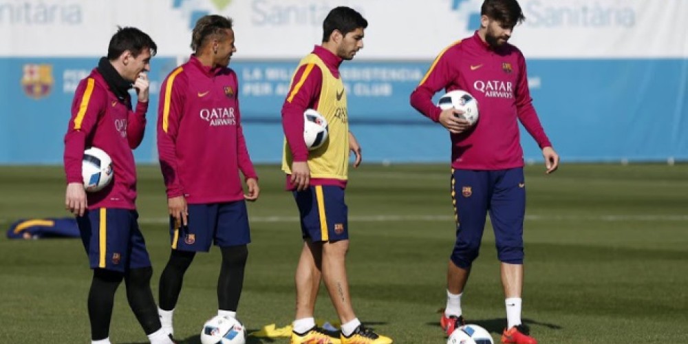 Mascherano y Piqu&eacute; ya entrenan con los Nike Liquid Shift Pack