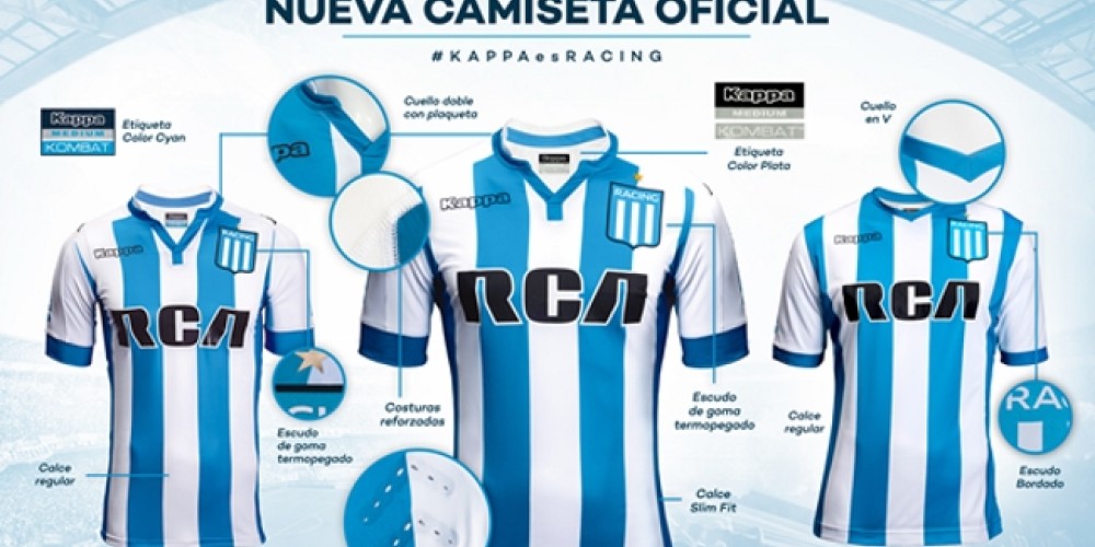 Kappa presenta la nueva camiseta de Racing Club