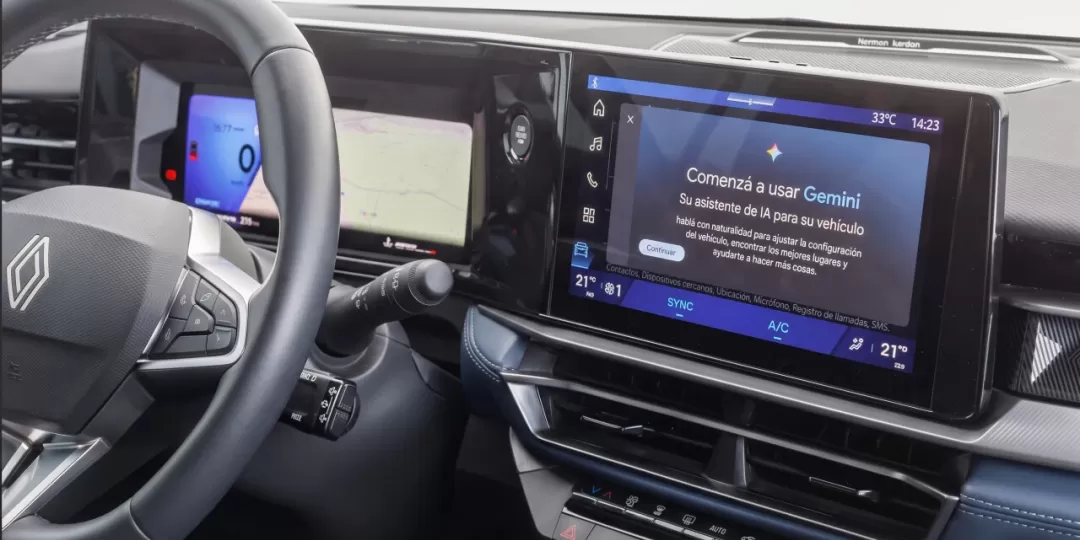 Renault Boreal es el primer vehículo de la marca en ofrecer Google Gemini, el asistente de IA de Google.