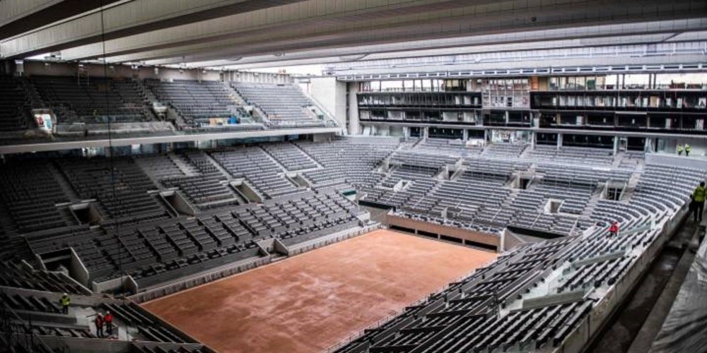 Roland Garros ya tiene su cancha principal techada