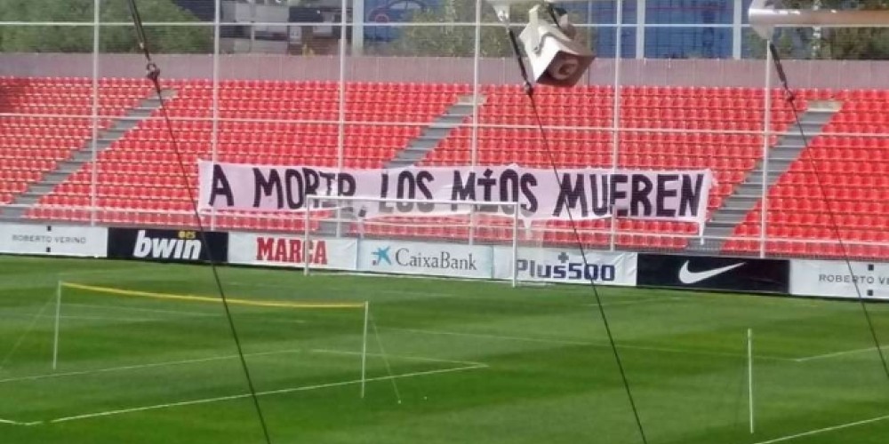 La historia de la pol&eacute;mica bandera de Simeone en el entrenamiento del Atl&eacute;tico 