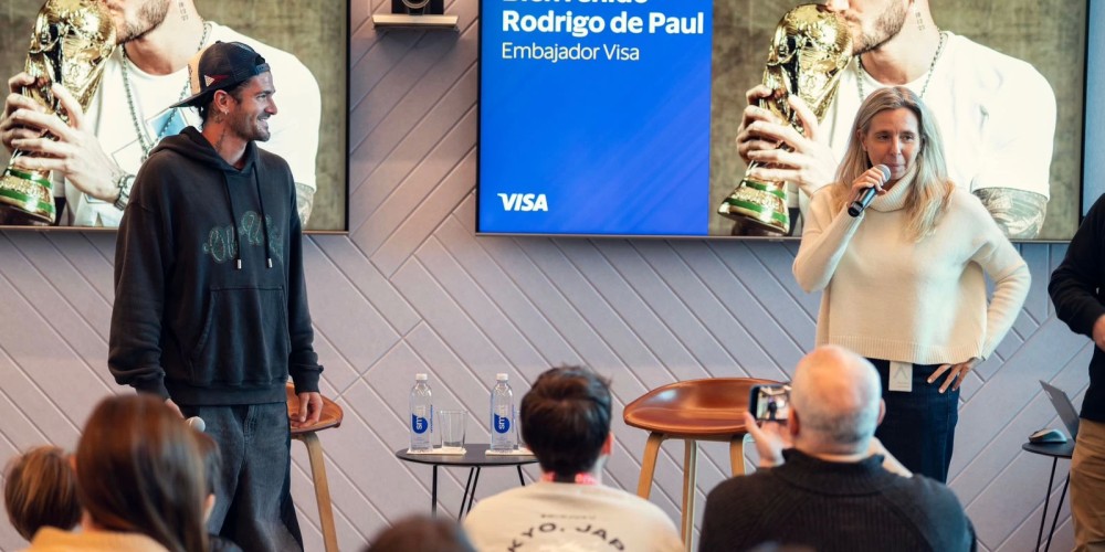 Visa sum&oacute; a Rodrigo De Paul como embajador deportivo