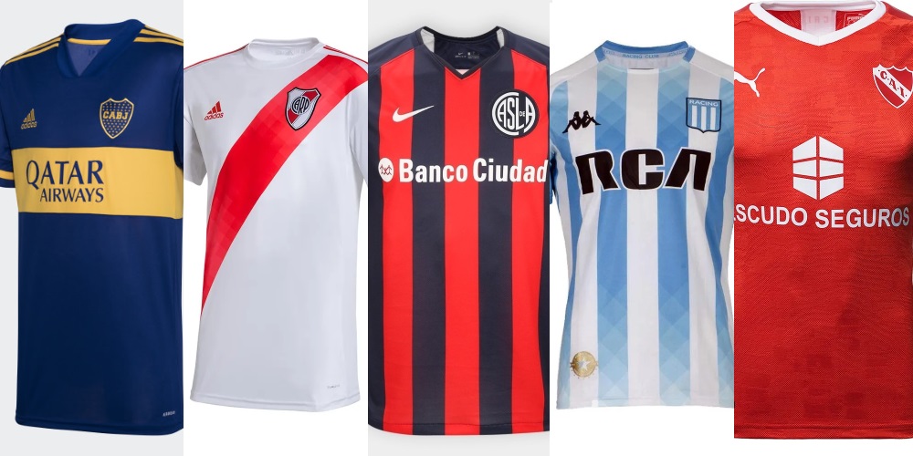camisetas de equipos argentinos