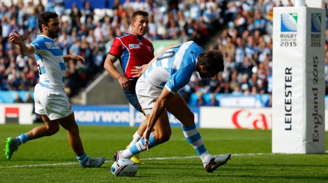 Sembrar llave inglesa Tigre Juan Hernández prueba los nuevos botines Nike en el Mundial de Rugby