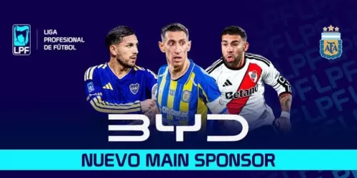BYD se convirtió en nuevo main sponsor de la Liga Profesional de Fútbol