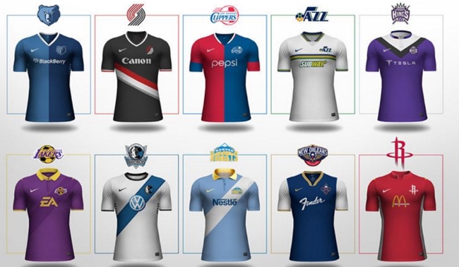 Galería: Las camisetas de la NBA como si fuesen equipos de fútbol |  Marketing Registrado / La Comunidad del Marketing Deportivo