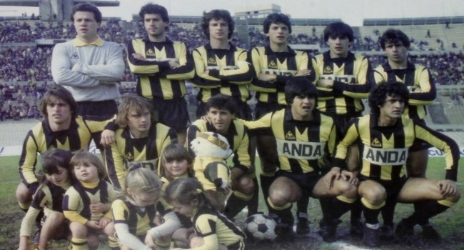 1984 La Primera Camiseta Con Sponsor Que Vistió Peñarol